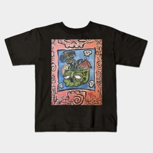 Zombie tiki drink Kids T-Shirt